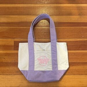 Trader Joe’s Mini Tote Pastel Purple